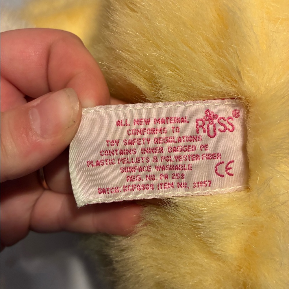 VINTAGE RUSS Yellow Plush Duck - Picture 4 of 5